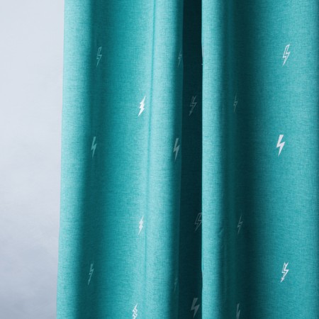 Set of curtains "Flash", size 145 x 280 cm, turquoise-1