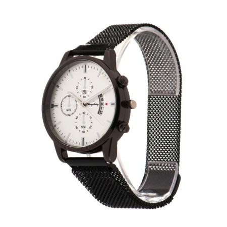 Men's watch "Eddie", D-4 cm, strap length 28 cm, black-1
