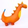 Antistress toy "Dino" orange