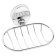 Wall soap dish Accoona a11002-1, lattice, color chromium