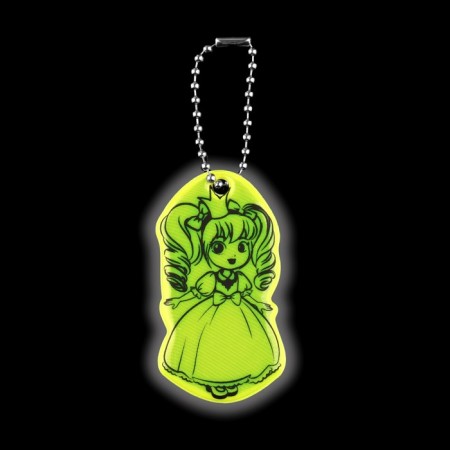 The reflective element "Princess", bilateral, 6 × 3.4 cm, color mix-3