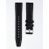 Watch strap with fast-removable hairpins, 20 mm, eco-leather, L-22 cm, black