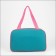 Lightning bag, external pocket, textura, pink/turquoise color