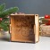 New Year's piggy bank with acrylic "Snowman" 12x12x4 cm
