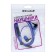 Headphones Krutoff HF-J69, vacuum, microphone, 106 dB, 16 Ohm, 3.5 mm, 1 m, blue