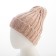 Women's hat minku with gateway, size 54-56, pink color