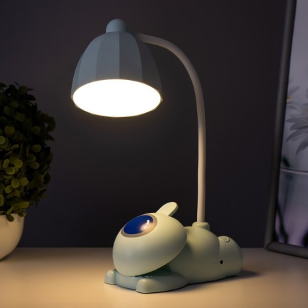 Robot table lamp LED 5W USB AKB Lazurny 11.8x7.8x31 cm Risalux-4