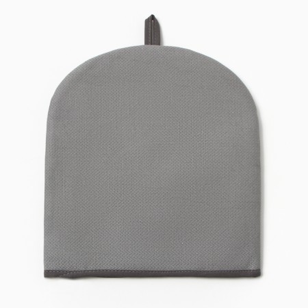 Грелка на чайник Этель Home collection grey 28х28см, 61%лён, 39%хл-4
