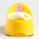 Pot children's anti-slip "Baby-compot" with a lid, a removable bowl, color yellow