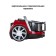 Pioneer VC350C vacuum cleaner, cyclone, 2100W, 2.5 l, red color