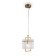 Suspended lamp 40W, 1HE14, 2.6x1.5x1.5 cm, brass