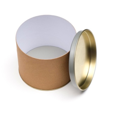 Tubus 120x100 mm (80 mm inner height), cardboard, metal cover-1