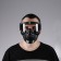 Mask glasses for motor vehicles, collapsible, transparent visor, black color