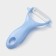 A set of kitchen utensils "Claud", 3 objects: 2 knives, vegetable cleaning of ceramics, blue color