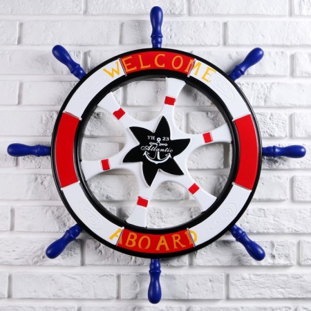 The helm of the souvenir "Welcome on board" Red 62cm