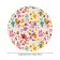 The tablecloth “Rabbits and Easter”, round, oxford, elastic band, size 140x140 cm, diameter 105-120 cm