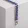 Bracelet with rhinestones "shine" three rows, blue color in silver, 18 cm