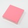 Box for cookies with PVC lid, pink, 12 x 12 x 3 cm