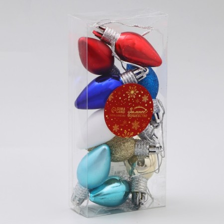 Jewelry decoration "Disco bulbs" (set 10 pcs) 2.5x6 cm, mix-1