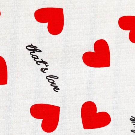 Broke for the bath "Hearts" 150x180 ± 5 cm, 100% cotton, waffle canvas, 160 g/m2-2