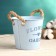 Kashpo "Bucket Flower Garden" Blue, 13x13x12cm