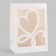 Gift package with a curly window, 25 x 18 x 35 cm, white