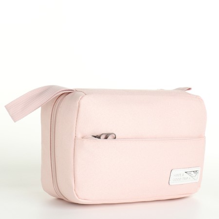 Cosmetic bag on lightning, pink color