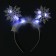 New Year's carnival rim "Snowflake 1" with white diodes, for the New Year