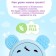 Musical toy "Funny Mishutka", sound, light, blue color
