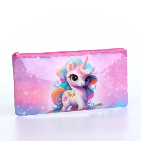 Cosmetic bag unicorn, 20.5*0.5*9.5cm, lightning department, pink