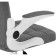 Computer chair Elga plastic/fabric, white/gray 63x59x96 cm