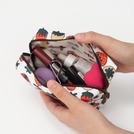 Cosmetic bag with lightning, white/multi -colored color-3