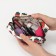 Cosmetic bag with lightning, white/multi -colored color