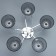Aquil chandelier 5he27 40W chrome 45x15x22 cm Bayerlux