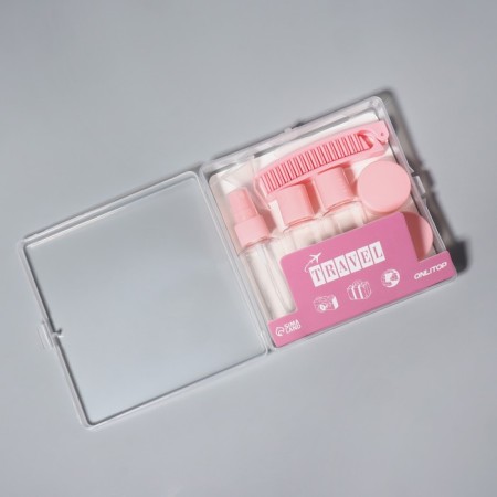Set for storage, in case, 9 objects, pink color-8