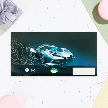 Money envelope "Happy Birthday!" car, embossing, 16.5 x 8.5 cm-2