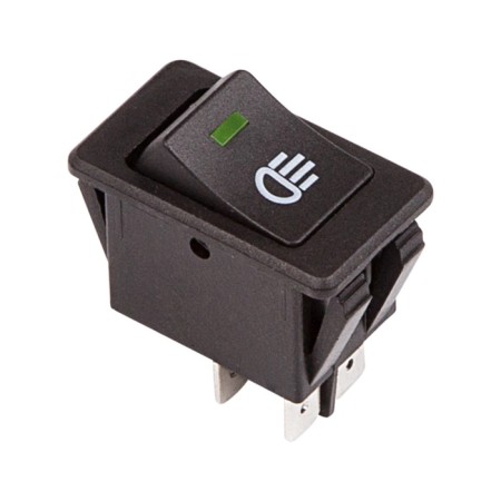 Klavikh switch 12V 35A (4C) On -OFF with green LED backlight (ASW-17D) Rexant