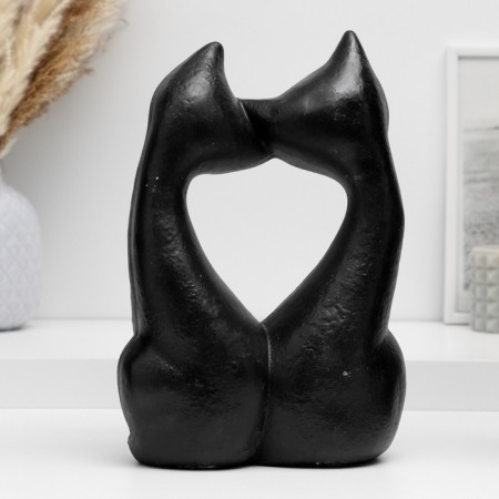 Figure "Cat - A couple" Black, 25x20x10cm-2