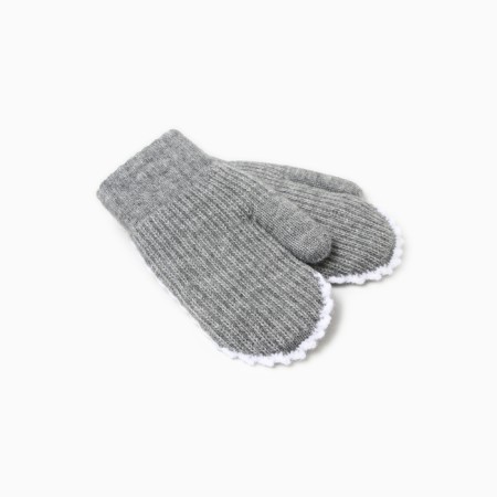 Baby mittens minku, gray color, 18 cm-1
