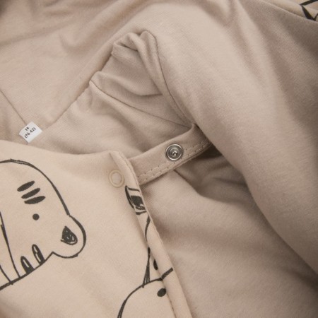 Kinderlitto children's jumpsuit “New friends. Beige animals ", height 68-74 cm-5