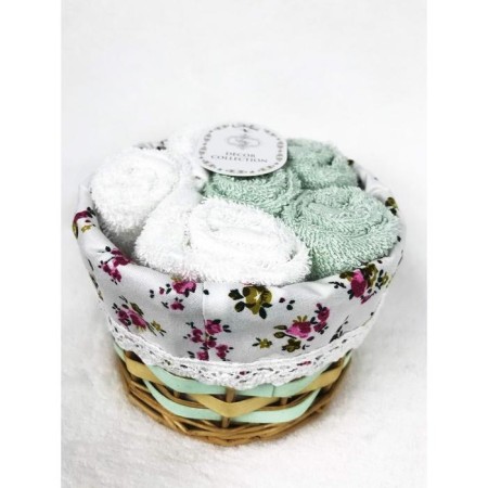 A set of napkins "Evita", size 30x30 cm - 6 pcs, barn -colored color