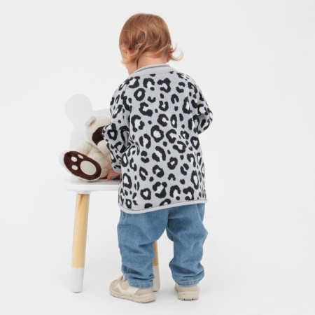 Jumper knitted baby i LEO Baby Height 74-80 cm, dark gray-1