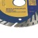Disk diamond cutting tundra, Turbo-segment with protective sectors, dry cut, 125 x 22 mm