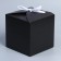Gift folding box, packaging, “black”, 12 x 12 x 12 cm