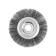 Metal brush for ushm tundra, flat, landing 22 mm, 150 mm