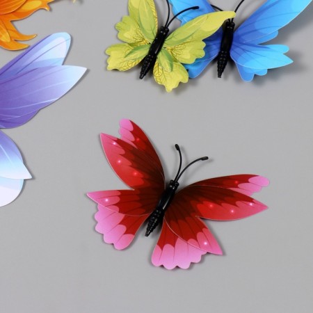 Magnet Plastic "Bright butterflies" set 12 pcs-1