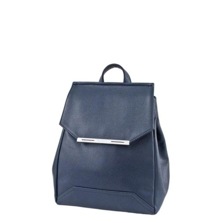 Backpack claim. Kozh, department on a valve, blue color 24x12x32