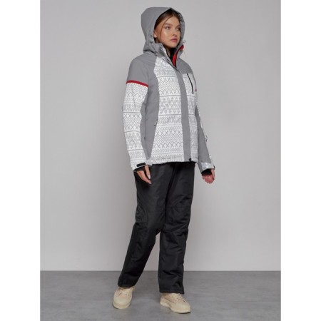 Ski jacket female winter, size 44, white color-4