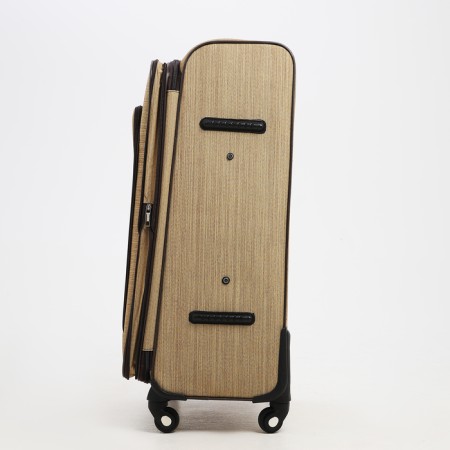 Big suitcase 28 ", lightning department, code castle, 4 wheels, outer pocket, beige color-3