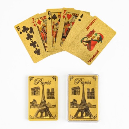 Paris Paris playing Paris, 54 pcs, 33 μm, 8.7 x 5.7 cm, gold